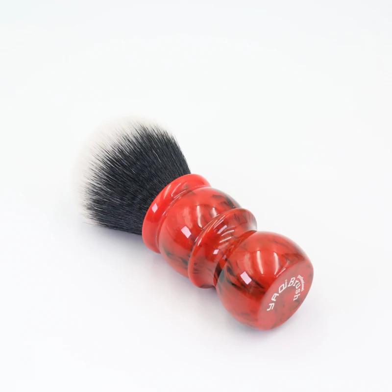 Yaqi Offerta speciale Defect 24MM Pennello da barba da uomo Manico in resina Nylon Barbiere Pulizia del viso Pennello da barba Strumento