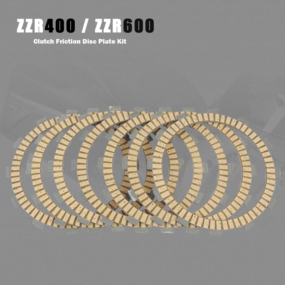 ZZR400 ZZR600 Motorcycle Accessories Clutch Friction Disc Plate Kit For Kawasaki ZRX400 ZZR 400/600 ZRX 400