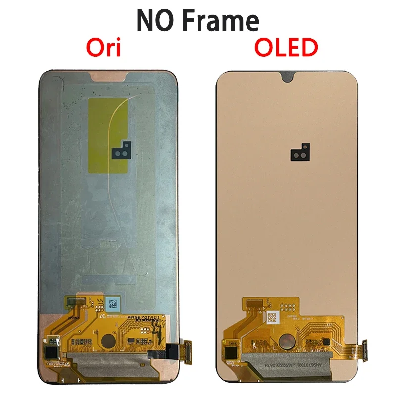 Super AMOLED For Samsung A80 A805 A805F LCD display Touch Screen Digitizer Assembly with Fingerprint For Samsung A90 LCD