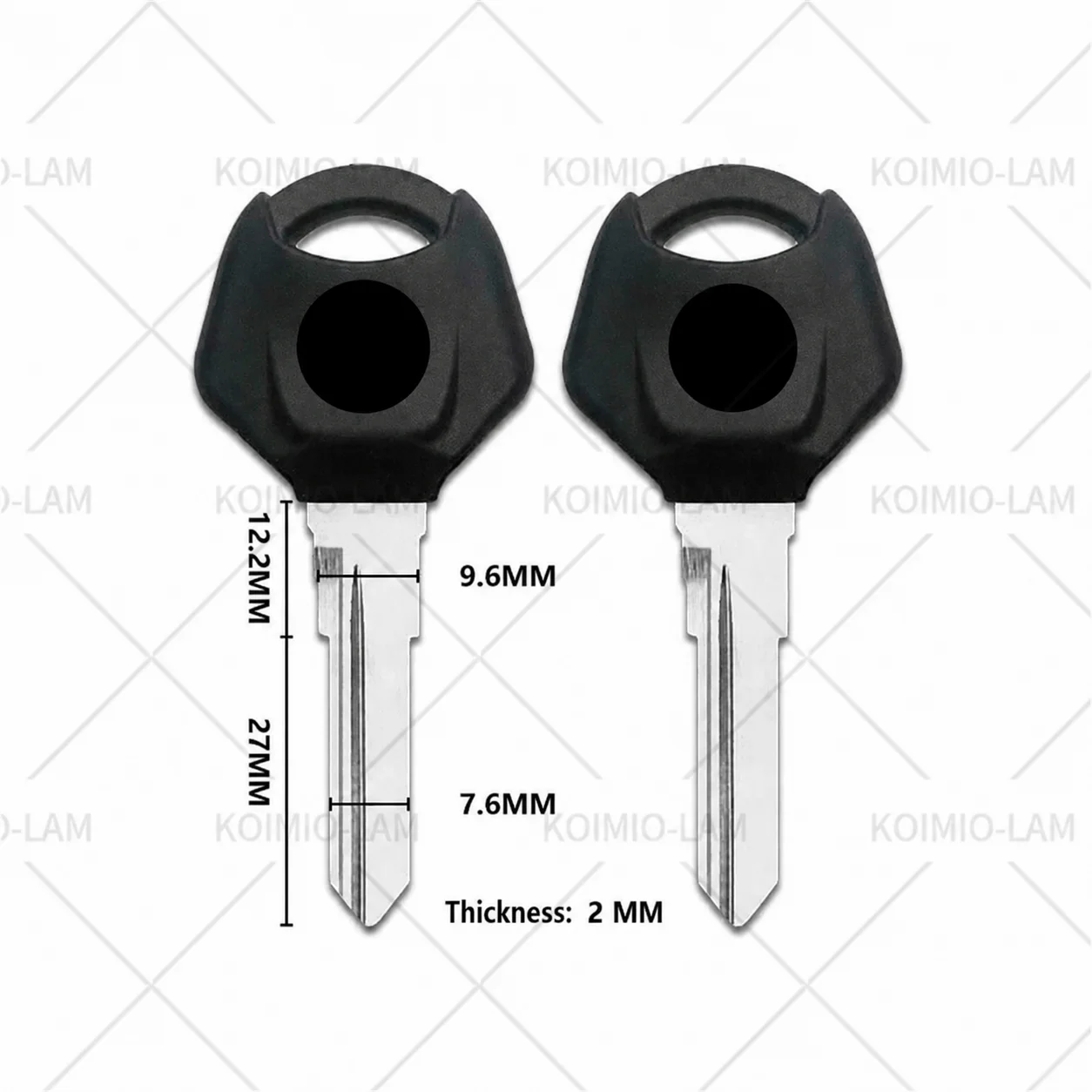 Passend für Yamaha YZF R3 R25 R125 R150 R15 R250 MT03 MT25 YZFR3 YZFR25 Motorrad Doppelschlitz-Uncut-Klingenschlüssel. – Detail 3