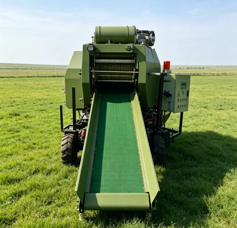 Intelligent Silage Baler and Wrapper Machine High Productivity Silage Packaging  Large Farms Livestock Farms