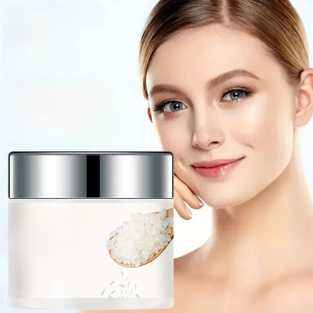 Crème de riz favorise l'élasticité, l'éclat, hydrate, hérisson, verrouillage, humidité, Anti-âge, Lifting du visage, réparation nourrissante, collagène