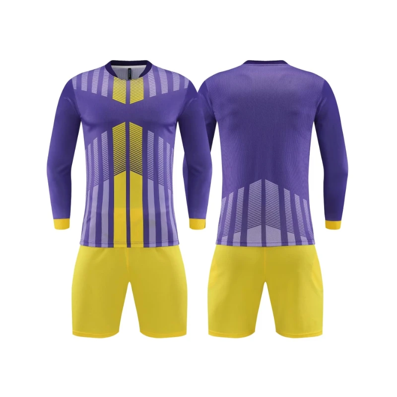 Children Football Jerseys Men\'s Soccer Training Goalkeeper Uniform Long Sleeve Breathable Customized Goalie 23-24 Team Maillot