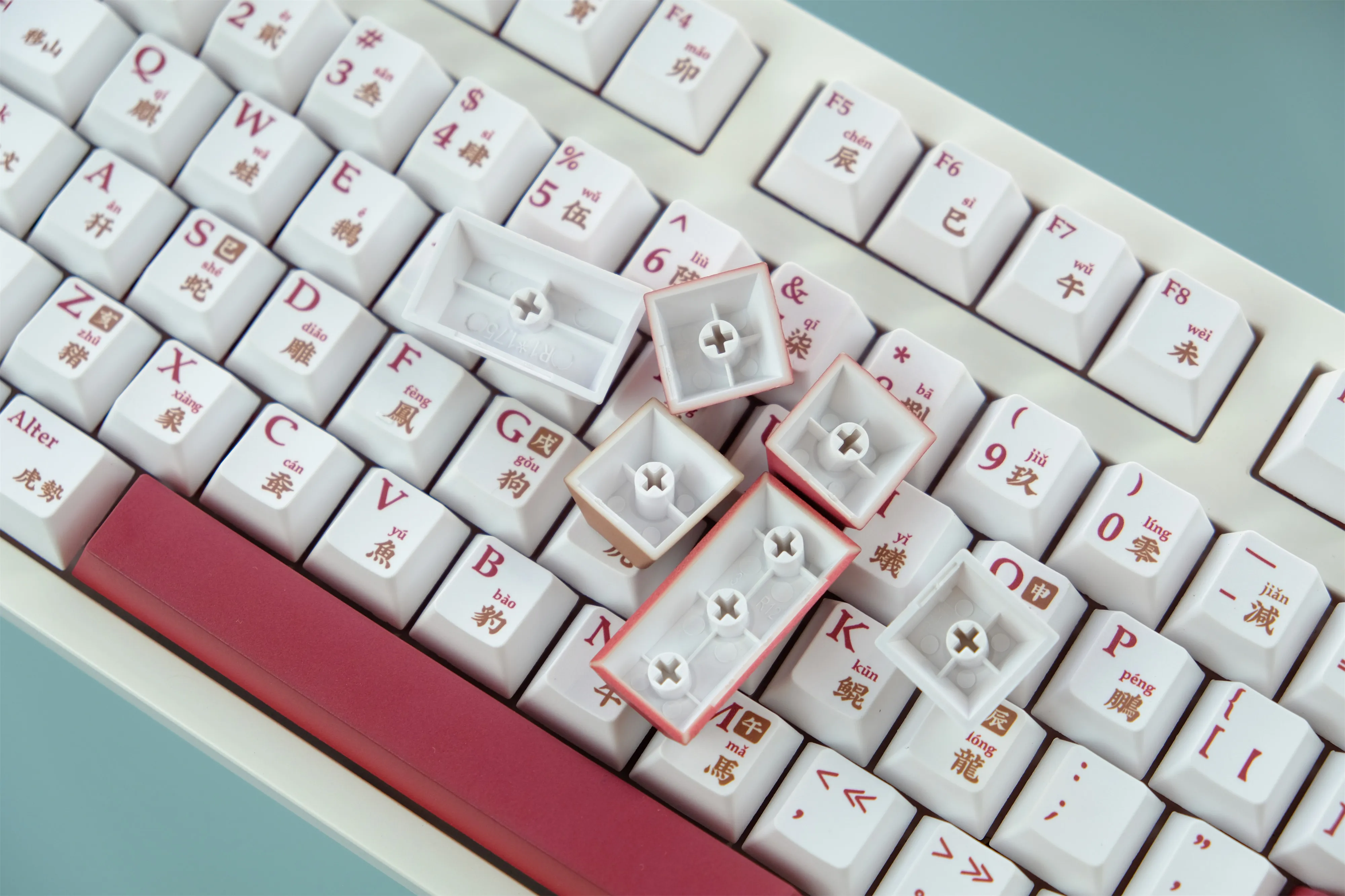 GMK-teclas Tiger para teclado mecánico, 129 teclas PBT, perfil de cereza, DYE-SUB, personalizadas, GMK