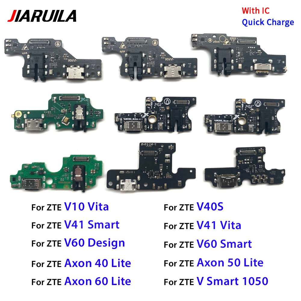 10 PCS USB Charger Charging Dock Port Connector Flex Cable For ZTE Axon 40 Lite Axon 50 Lite Axon 60 Lite V60 Design