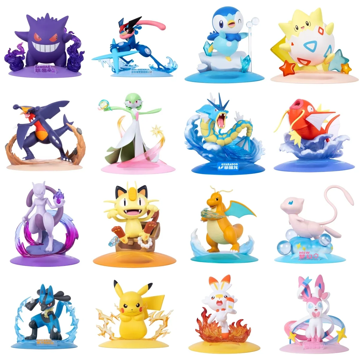 Oryginalne figurki Pokemon FUNISM Pikachu Mewtwo Mew Figurka Gardevoir Sylveon Haunter Model Anime Pocket Monster Zabawka Prezent Urodzinowy — zdjęcie 2