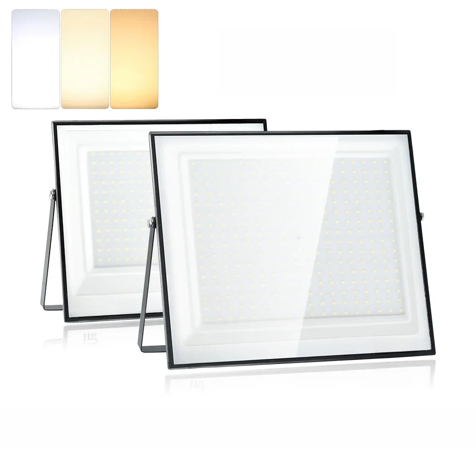 Holofote LED IP66 AC175-265V 20W 30W 50W 70W 100W 150W200W300W Projetor externo à prova d'água de