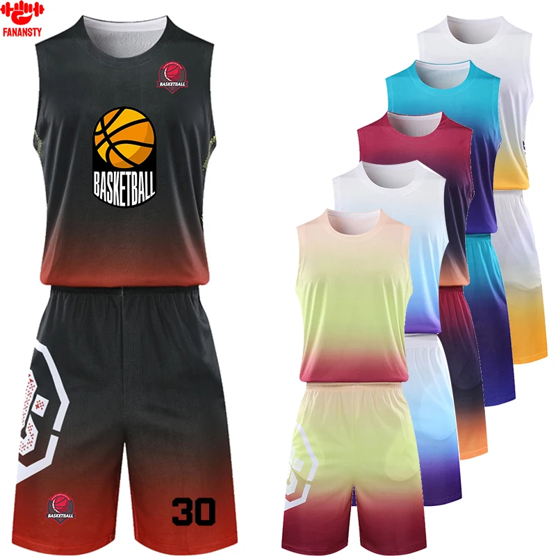 

New Season Basketball Jerseys DIY Team Name Number Logo Customize For Men Boys Children Uniform Suits Set Training Sportwear