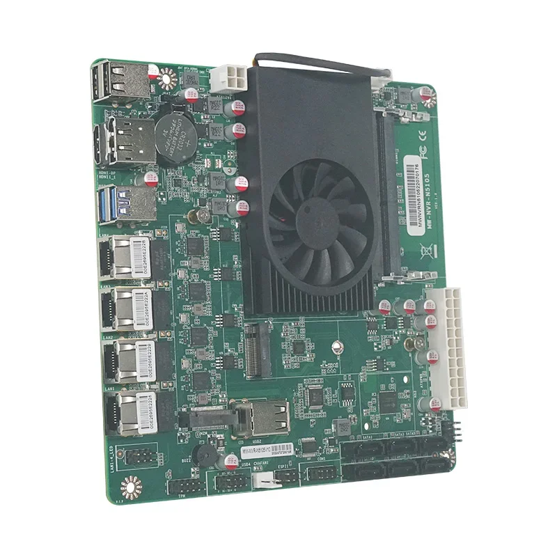 Placa base N5105 NAS Mini ITX Industrial, enrutamiento suave, Intel i226, 2,5 Gbps, 4 x LAN, 2 x M.2, NVMe, 6 x SATA3.0, HDMI2.0, DP, 17x17CM