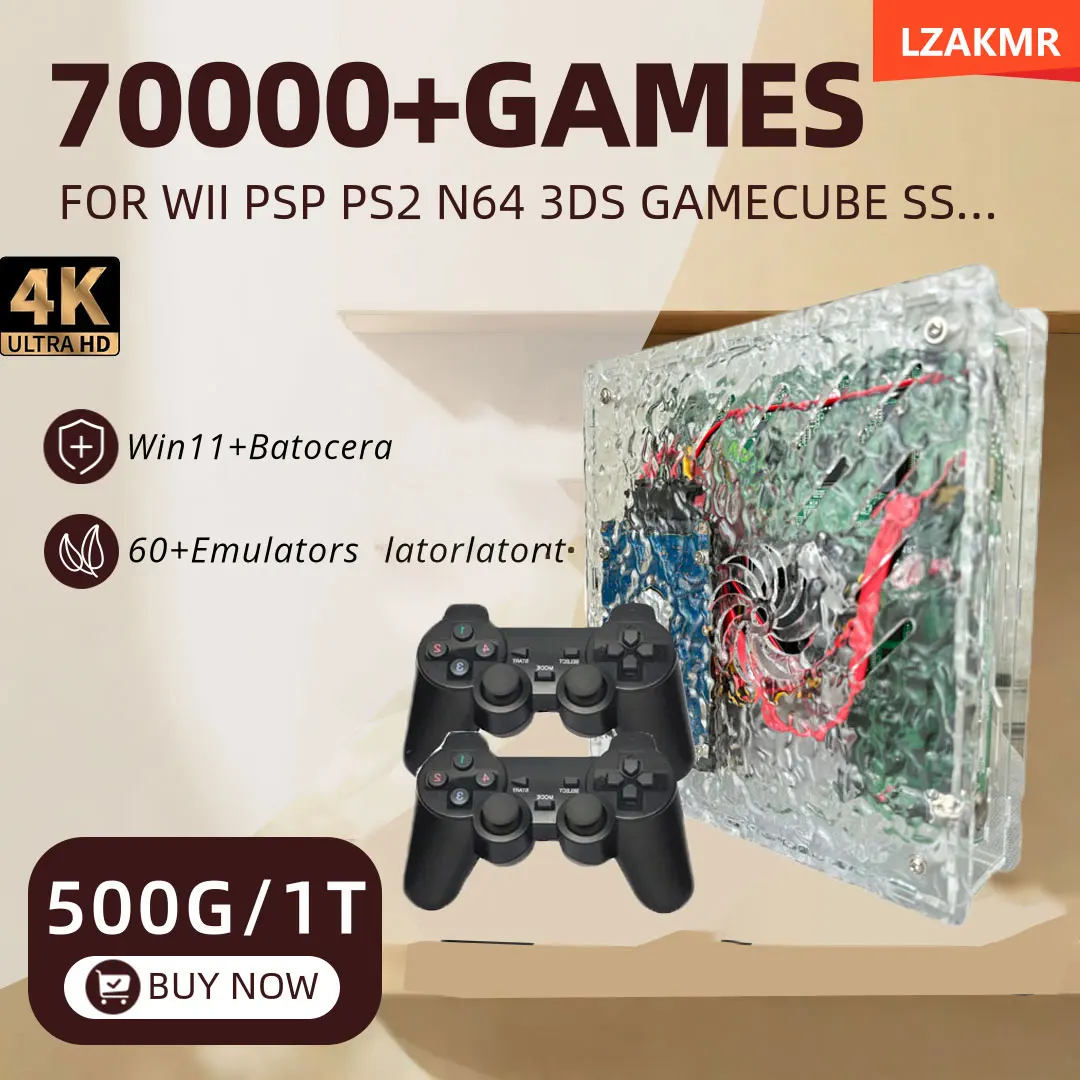 

НОВАЯ мини-игровая приставка X9 в стиле ретро, суперконсоль, 4G RAM, встроенная 70000+ игр, эмуляторы, аксессуары, 4K HD-дисплей на ТВ-проекторе, монитор