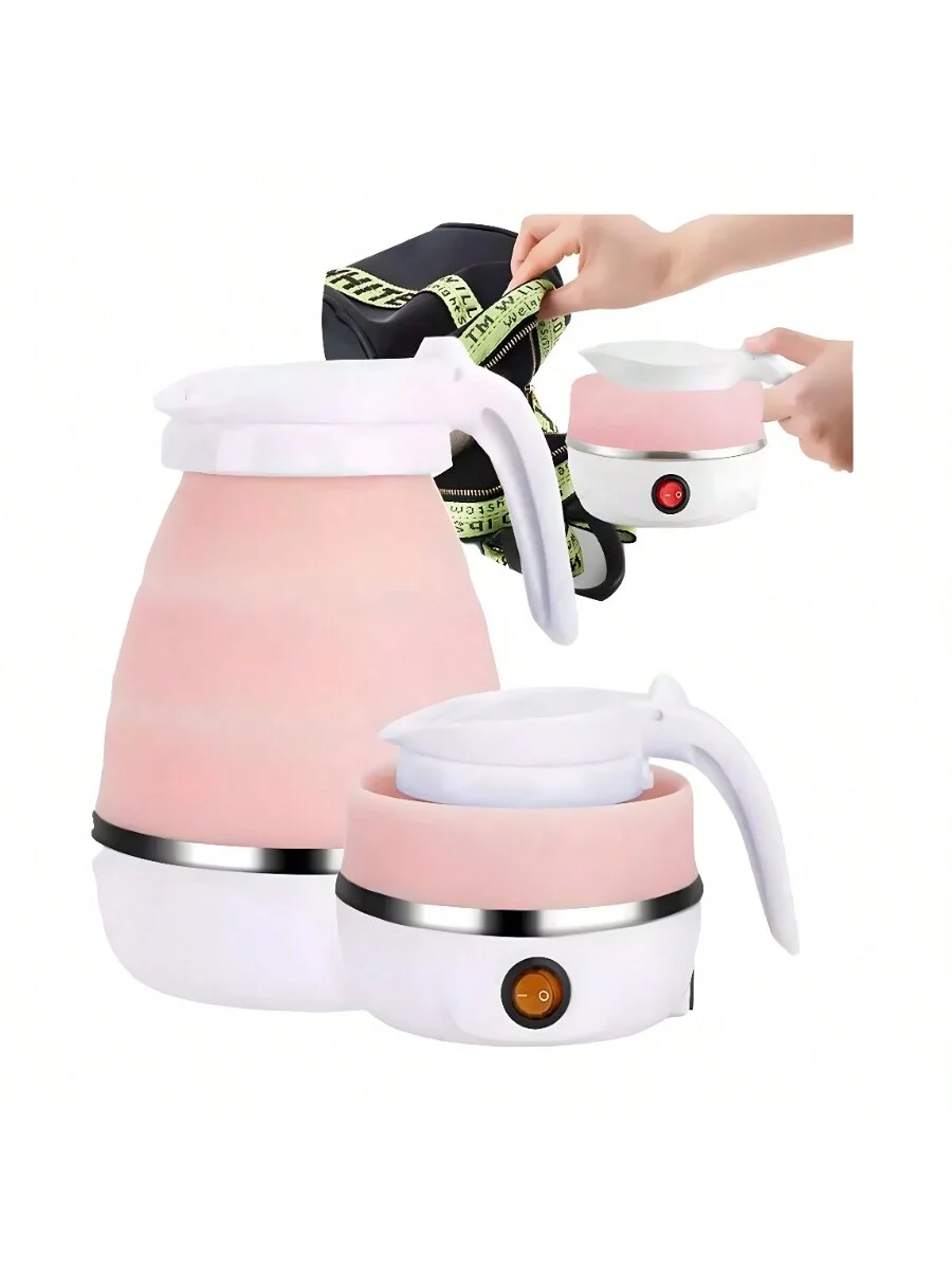 Hervidor Tetera Eléctrica Portatil Viaje Plegable Silicona Tipo Cafetera Estilo Jarra De Grado Alimenticio Calentador 6 Minutos Agua Caliente Rapida Ahorra Espacio Liviana Ligera Moderna Ideal Para Cualquier Lugar Casa