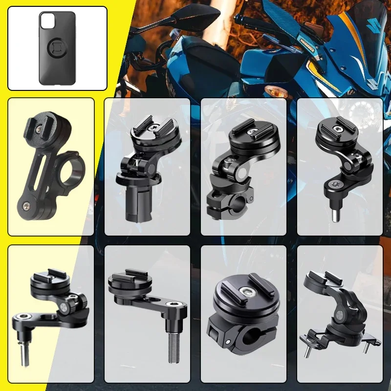 Motorrad-Handyhalterung Navigations-Stoßfester Schnellverschluss-Ständer für iPhone 7 8 11 12 13 14 15 16 Pro Max SP Kompatibel