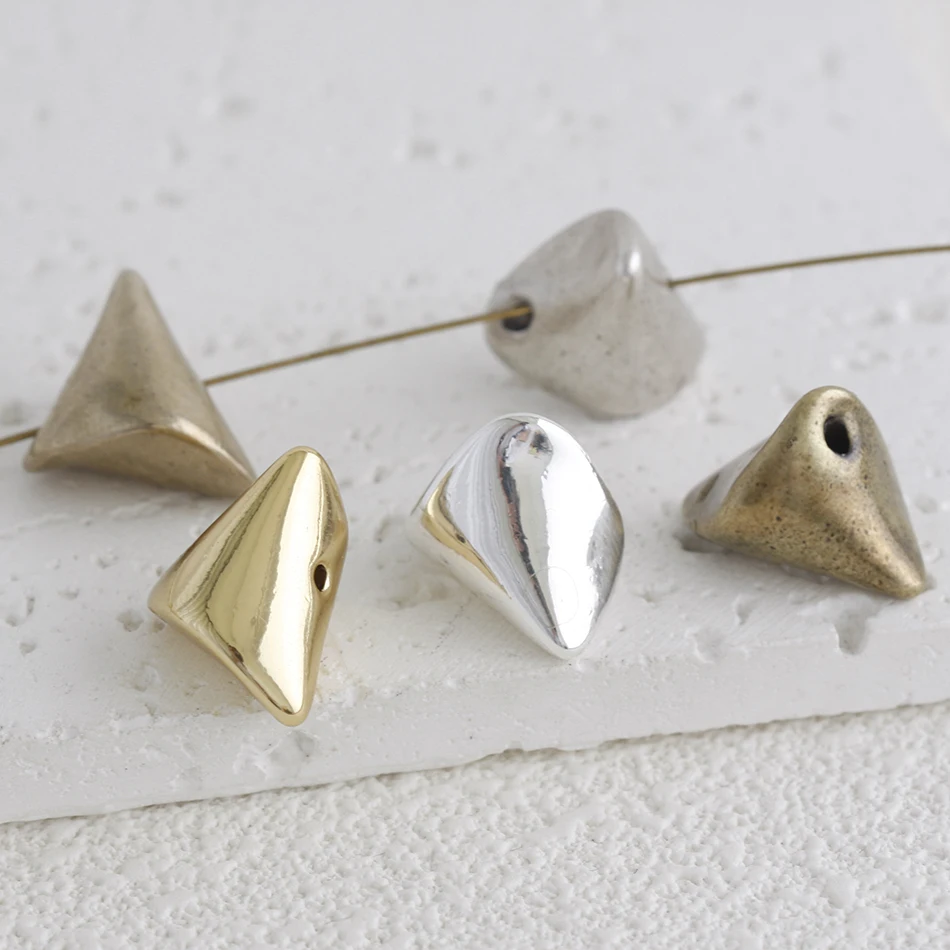 

DIY Supply-One Piece Premium Plated Solid Brass Finding Spacer - Nugget 17.2*15.7*11.4mm (4915C-3)