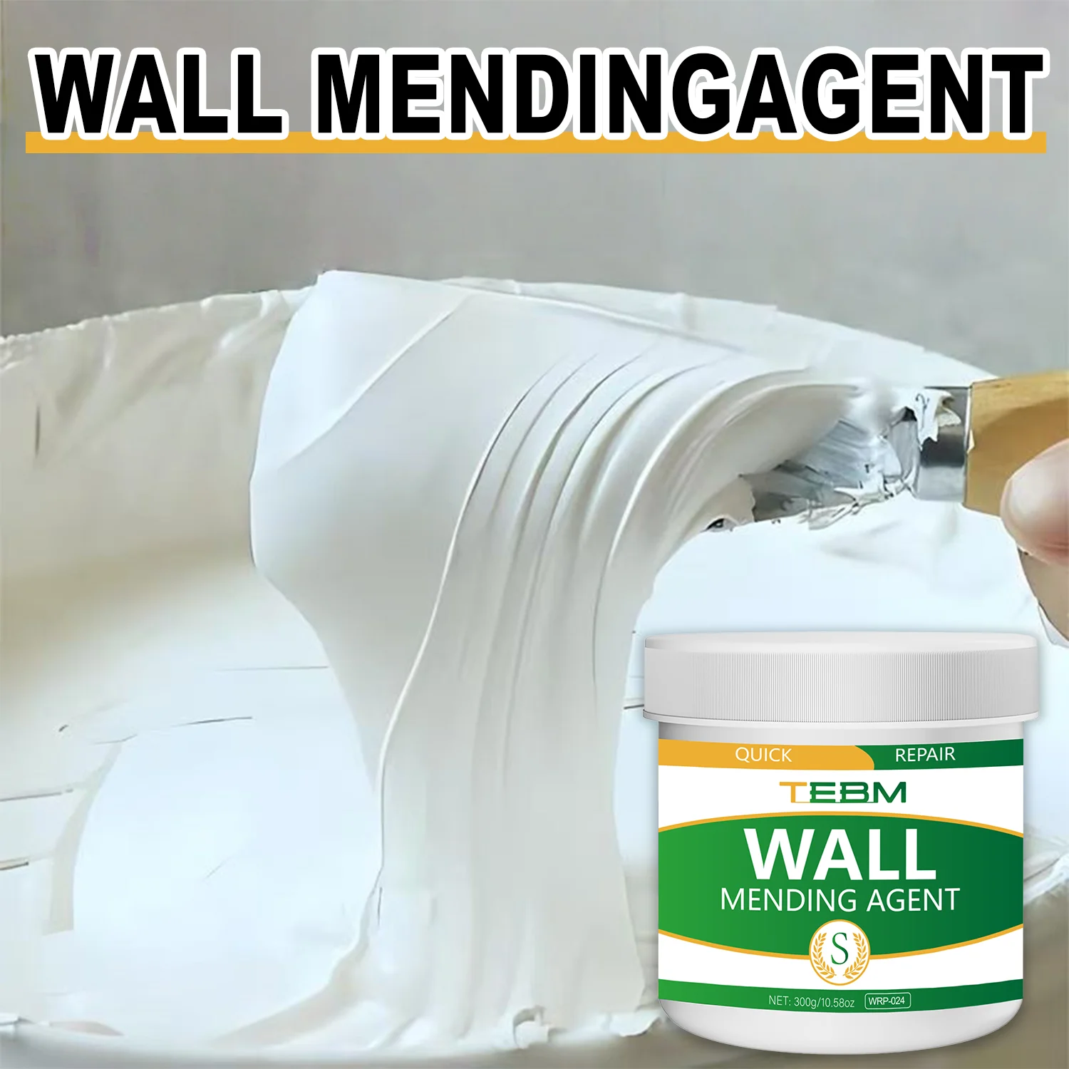 Wall Repair Paste Set 100g/300g/500g White Wall Crack Filling Paste Easy To Use Fast Drying Strong Adhesion Resistance To Peelin