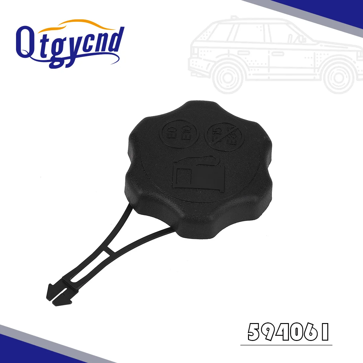 

New Fuel Tank Cap Gas Caps 675Exi 725Exi For 594061 Black Tank 594112 Plastic Reliable Replacment Durable Practical Lawn Mower