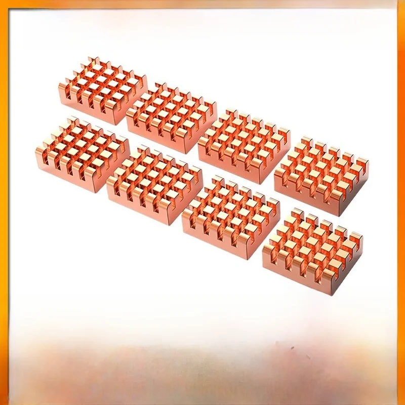 TEUCER 4/812-PCS VRAM koperen koellichaam 13x12x5mm thermisch geleidende koperen plaat voor koeling koeler GPU-chips VRAM VGA RAM GPU - afbeelding 2