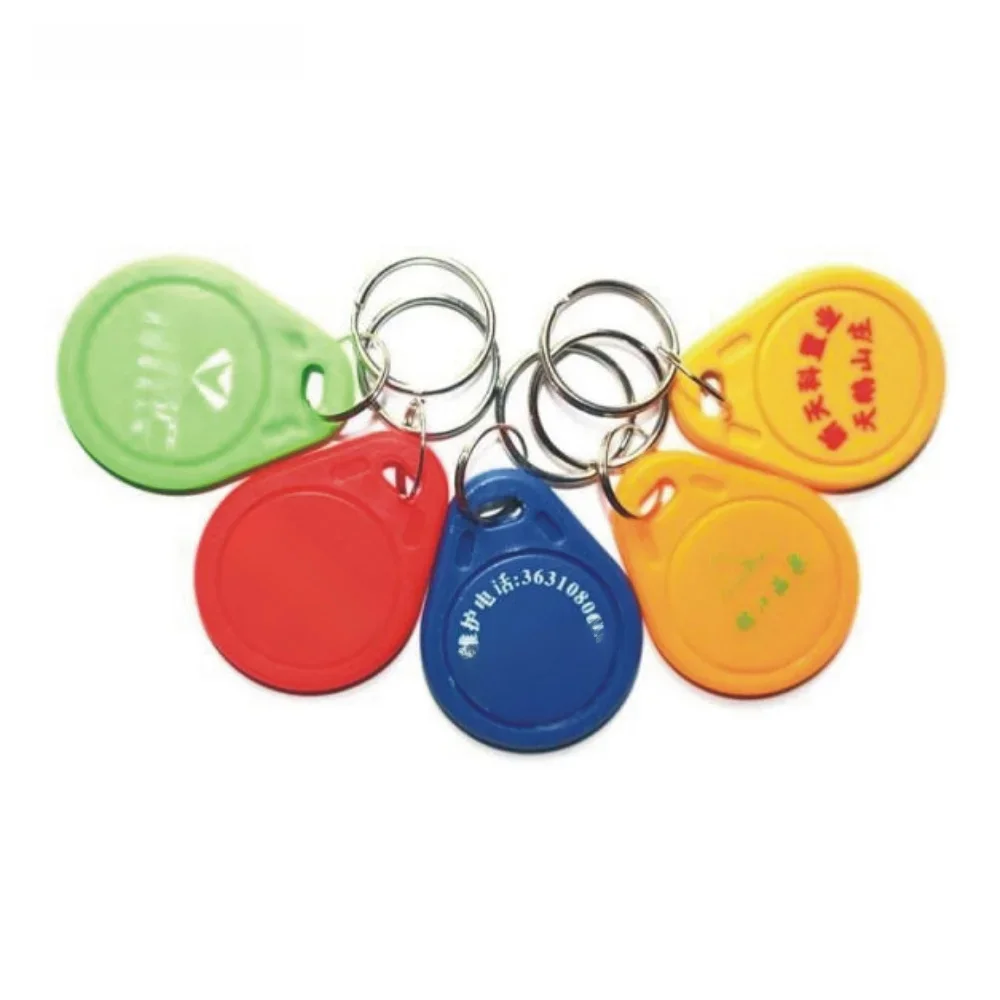 100pcs Custom Printing RFID Tag 125KHz 13.56MHz Token Key Fobs Keyfob RFID Card Printed Arbitrary Pattern LOGO