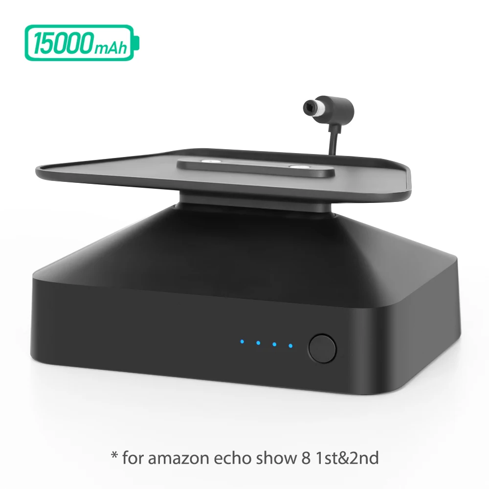 База аккумуляторная GGMM для динамиков, Echo Dot 3rd/4th/5th, Echo 4th (большой), модели серии Echo Show 5/8 (динамики в комплект не входят)