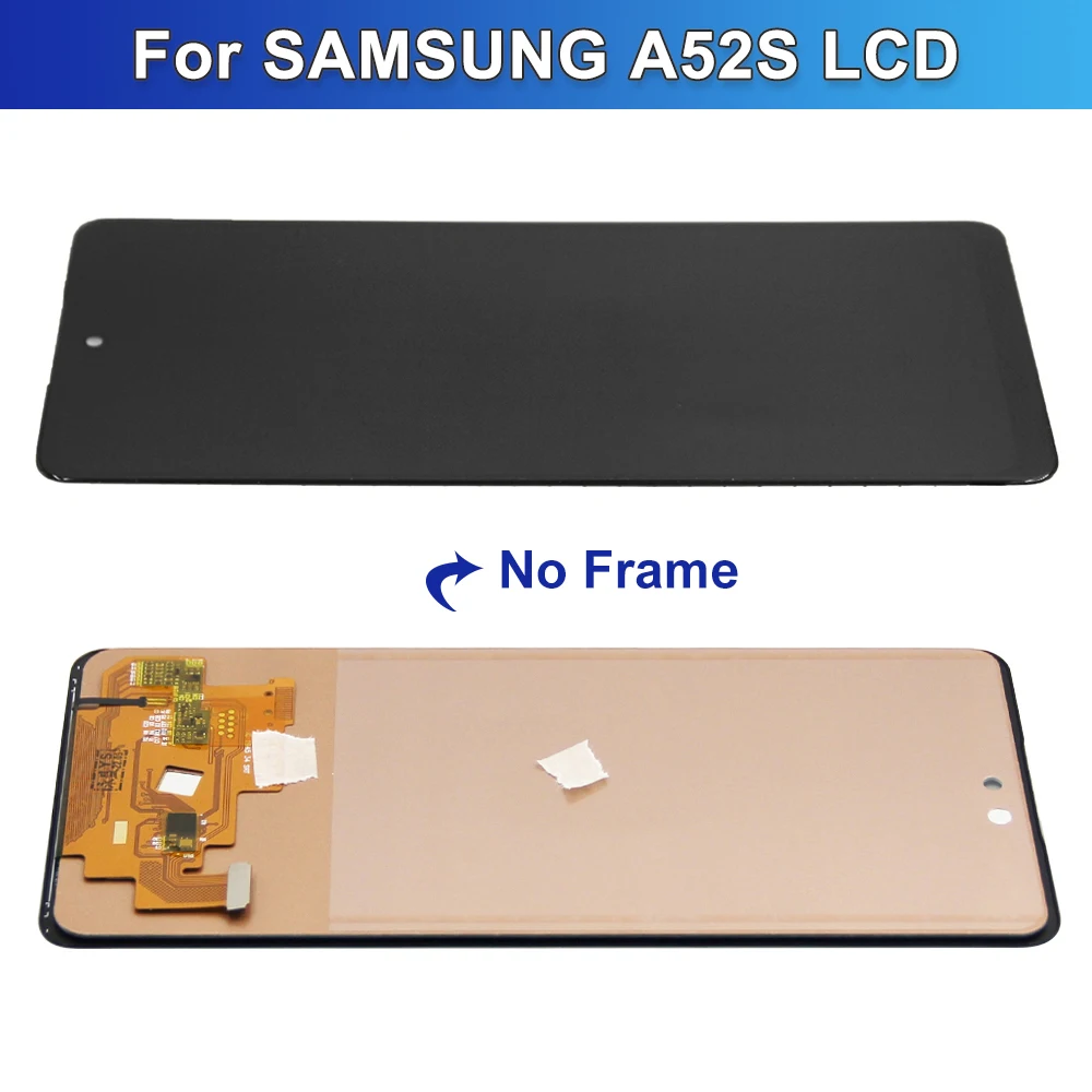 Testowany wyświetlacz A52S 6.5\'\' do Samsung A52s 5G A528 A528B A528M A528B/DS Wyświetlacz LCD Ekran dotykowy Digitizer Części naprawcze