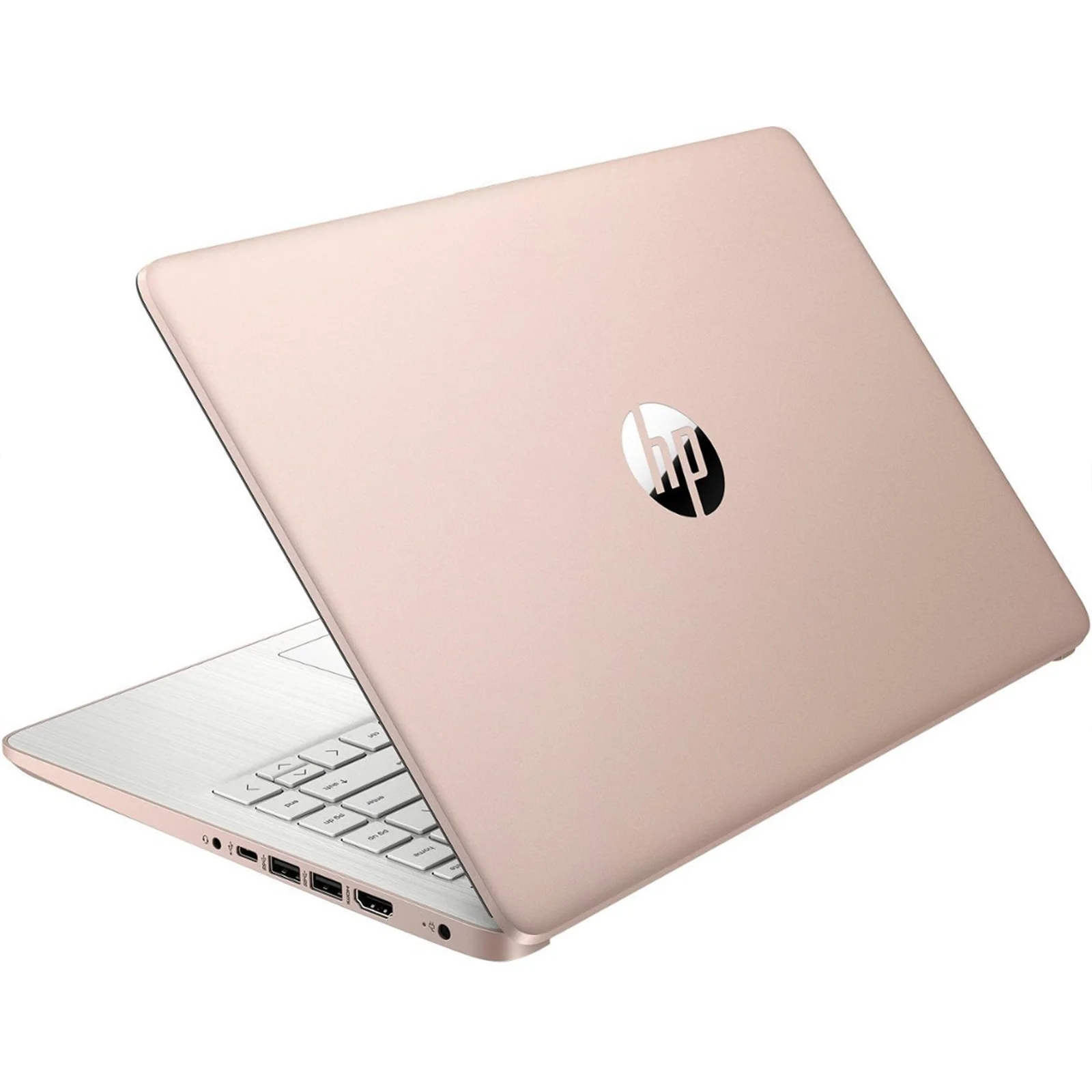 HP-PC portable professionnel 14 pouces, processeur Intel Celeron N4120,16 Go de RAM,384 Go de stockage (128 Go eMMC + 256 Go Micro SD),1 an, couleur or rose, 365