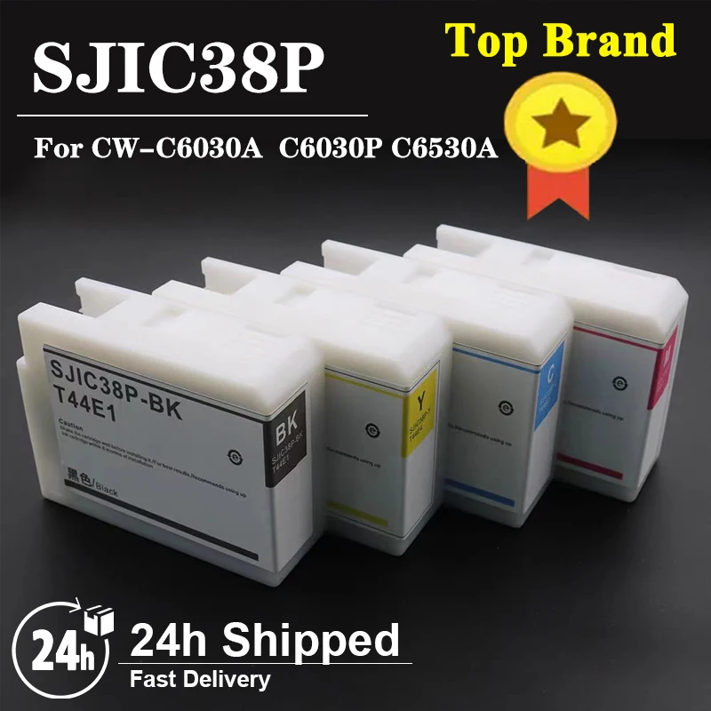 

SJIC38P Pigment Ink Cartridge Compatible For Epson ColorWorks CW-C6030A CW-C6030P CW-C6530A Label Printer 80ml/pc