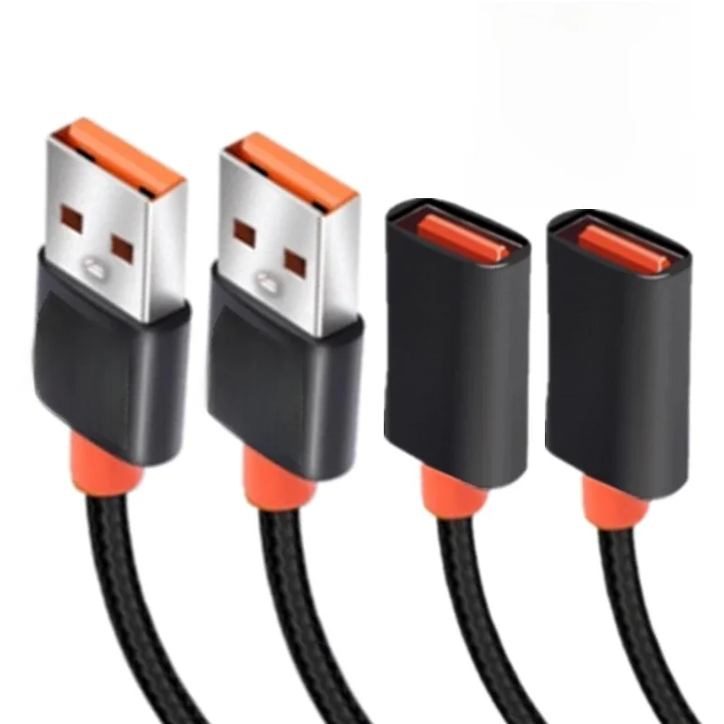 2/1 pièces câble d'extension USB 3.0 femelle à mâle cordon d'extension 6A câble de données de Transmission à grande vitesse pour ordinateur portable caméra TV