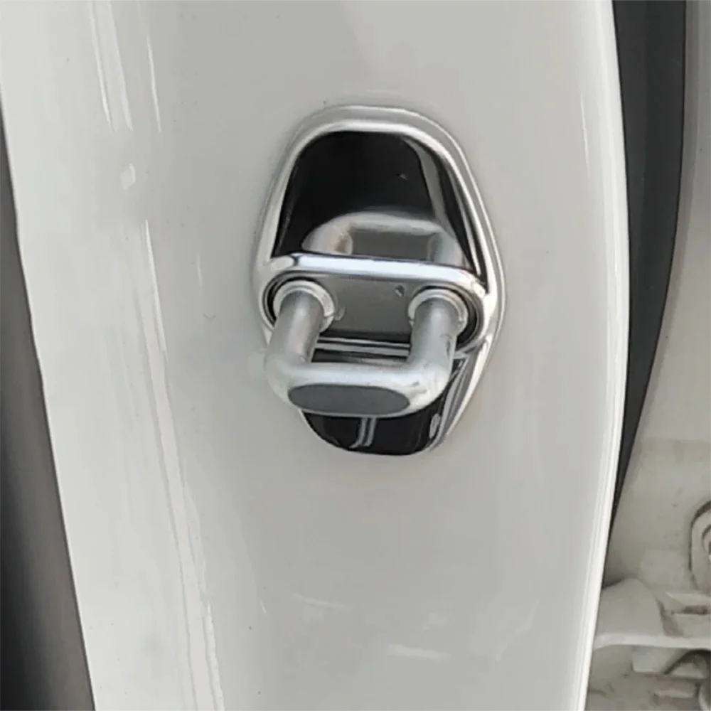 4szt Srebrne naklejki na klamrę drzwi wewnętrznych do Nissan Qashqai J12 2023-2025 Akcesoria Części samochodowe — 2