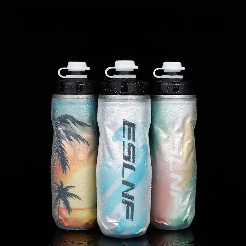 AliExpress ESLNF Bicycle Water Bottle 600ml Light Mountain Bottle PP5 Heat - And Ice-protected Outdoor Sports Cup Cycling Equipment