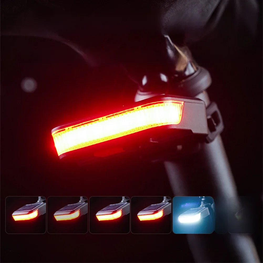 AliExpress alloet Solar Bicycle Rear Light USB Charging Bike Tail Lamp 300LM LED Bicycle Taillight Waterproof Night