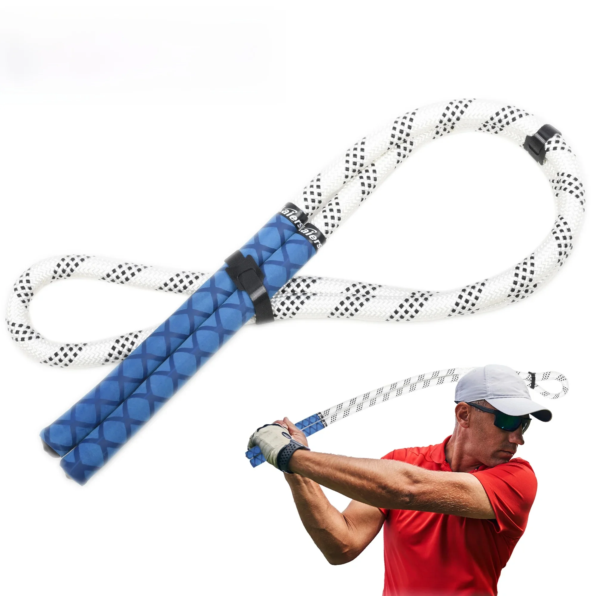 Sznur treningowy do huśtawki golfowej Przenośny trener huśtawki golfowej na prezenty urodzinowe Sznur do ćwiczeń huśtawki golfowej dla początkujących miłośników golfa — zdjęcie 2