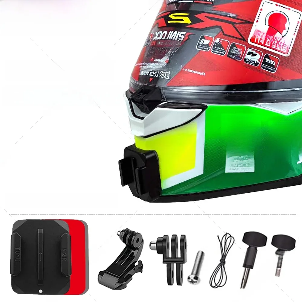 Uchwyt na kask KYT R2R do GoPro12 11 10 9 DJI Action 6 5Pro 4 Insta360 Ace Pro2 X4 X3 Akcesoria do kamer sportowych — zdjęcie produktu 6
