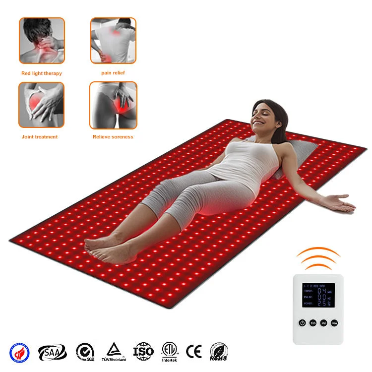 

Triple Chip LED Infrared Light Therapy Mat Large 1400Leds Whole Body Recovery Blanket for Medical Beauty Salon Home Use