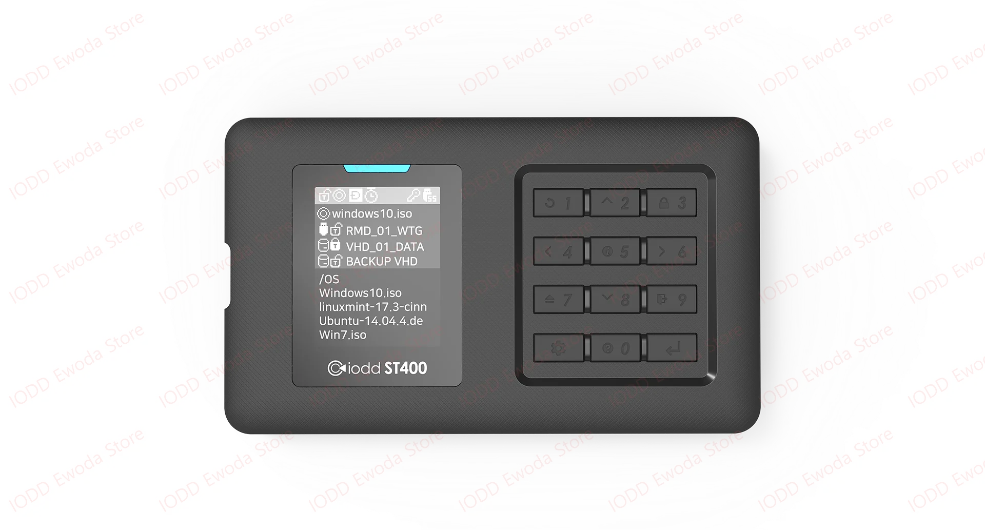 IODD ST400 2.5 inch Enclosure / USB-C / Bootable Virtual ODD&HDD / AES256 Encryption Max up to 76 Digits / Write Protect / 2541(