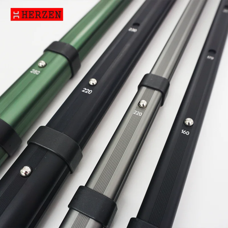 [HERZEN] ERGEN Slide Aluminum D Ring Pole Set-2 main, 4 side, with TARP pole bag