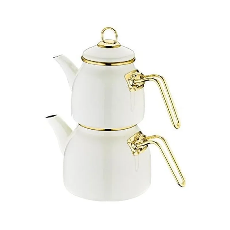 Cream Color Enamel Teapot snr Kitchen