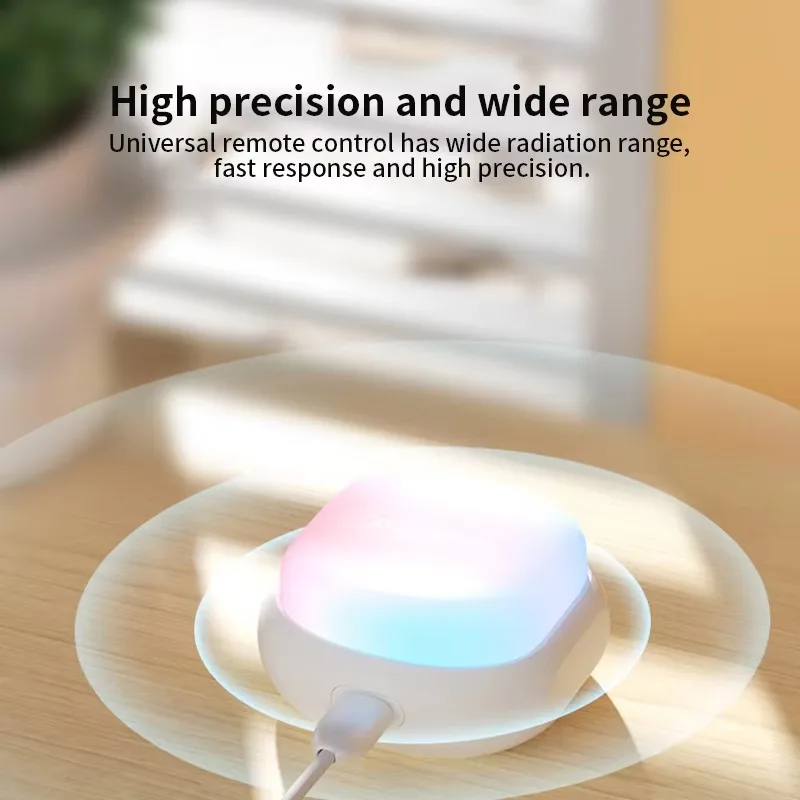 Tuya Smart WiFi Infrared Universal IRF Remote Controller Air Conditioning Switch Remote Control With DIY Atmosphere Lights