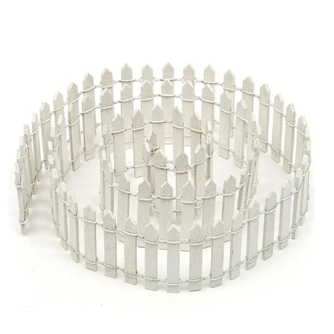 100*5cm/3cm fai da te in miniatura Mini recinzione fata giardino barriera artigianato in legno arredamento camera Maison Figurine accessori decorazione della casa