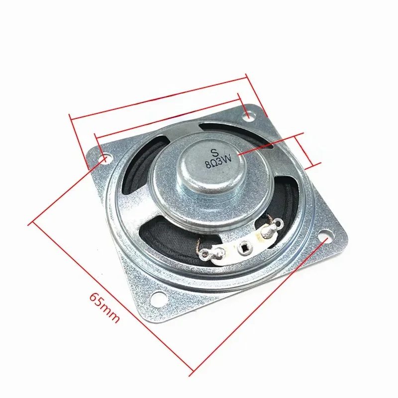 Głośnik kwadratowy 2,25 cala, 8 omów, 3W, 57mm, głośnik pełnozakresowy, krawędź wzmacniacza, głośnik domowy, głośnik DIY, klawisz, rożek, zabawka — zdjęcie produktu 5