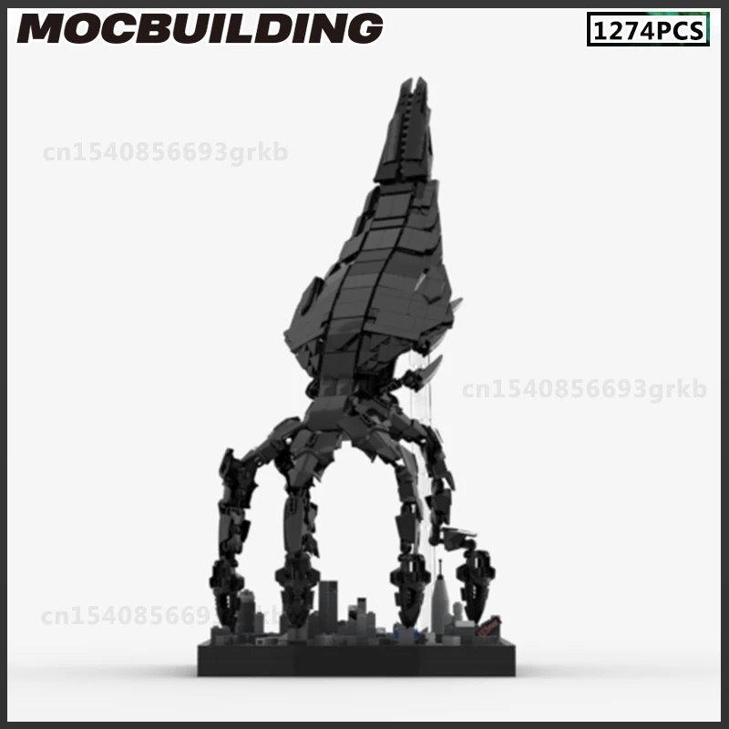 MOC Building Block Sovereign Dreadnought Fleet Model DIY Brick Rebel Alliance Starfighter Battle Cruiser Toy Birthday Gift