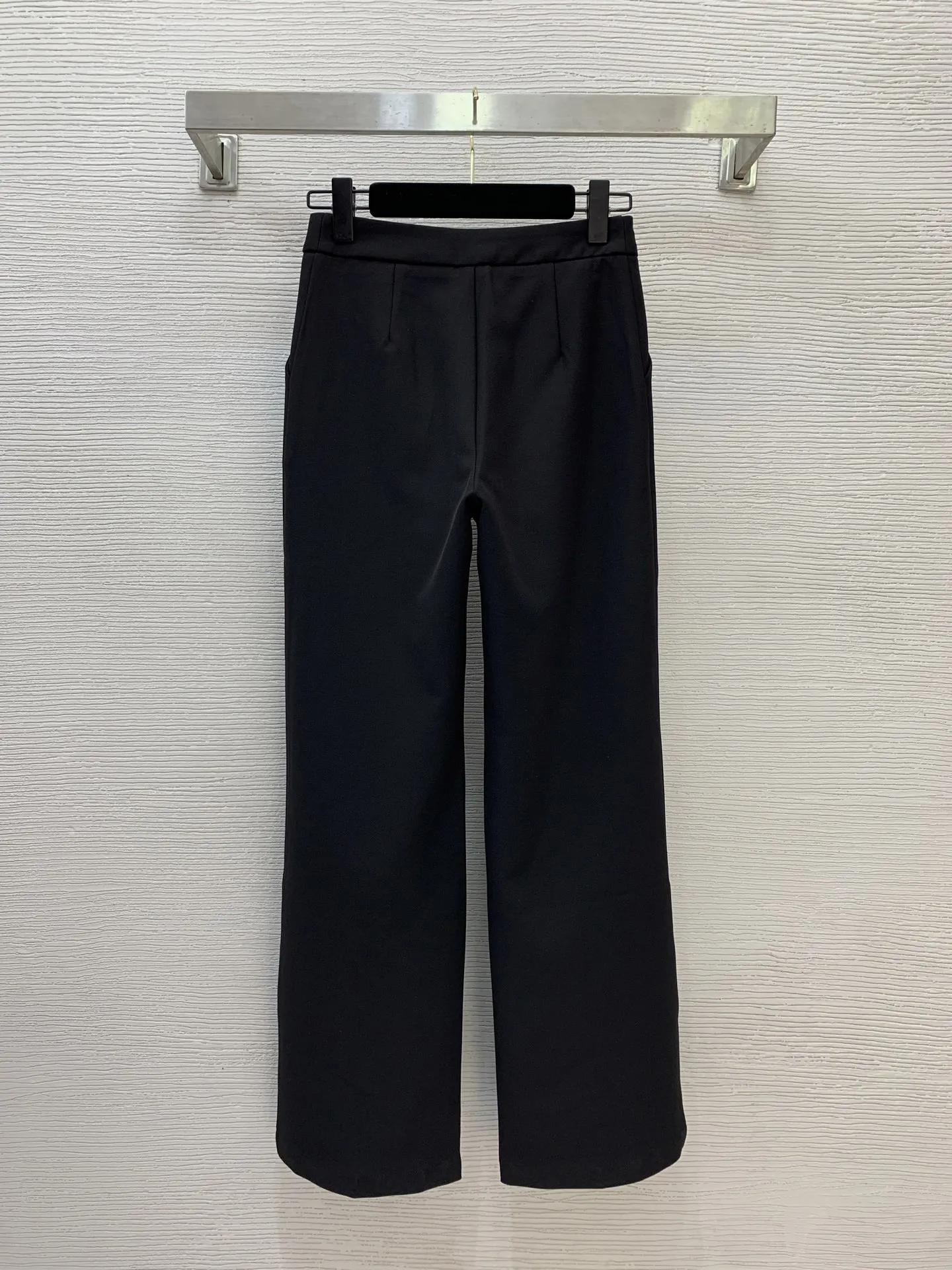 Women's new style stylish one button suit jacket (with belt)+mid waist side pocket straight leg trousers and pants two-piece set