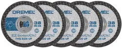 Dremel SC476 SpeedClic Cutting Wheels Multi Pack, Rotary Tool Accessory Kit of 5 Cutting Discs, 38 mm