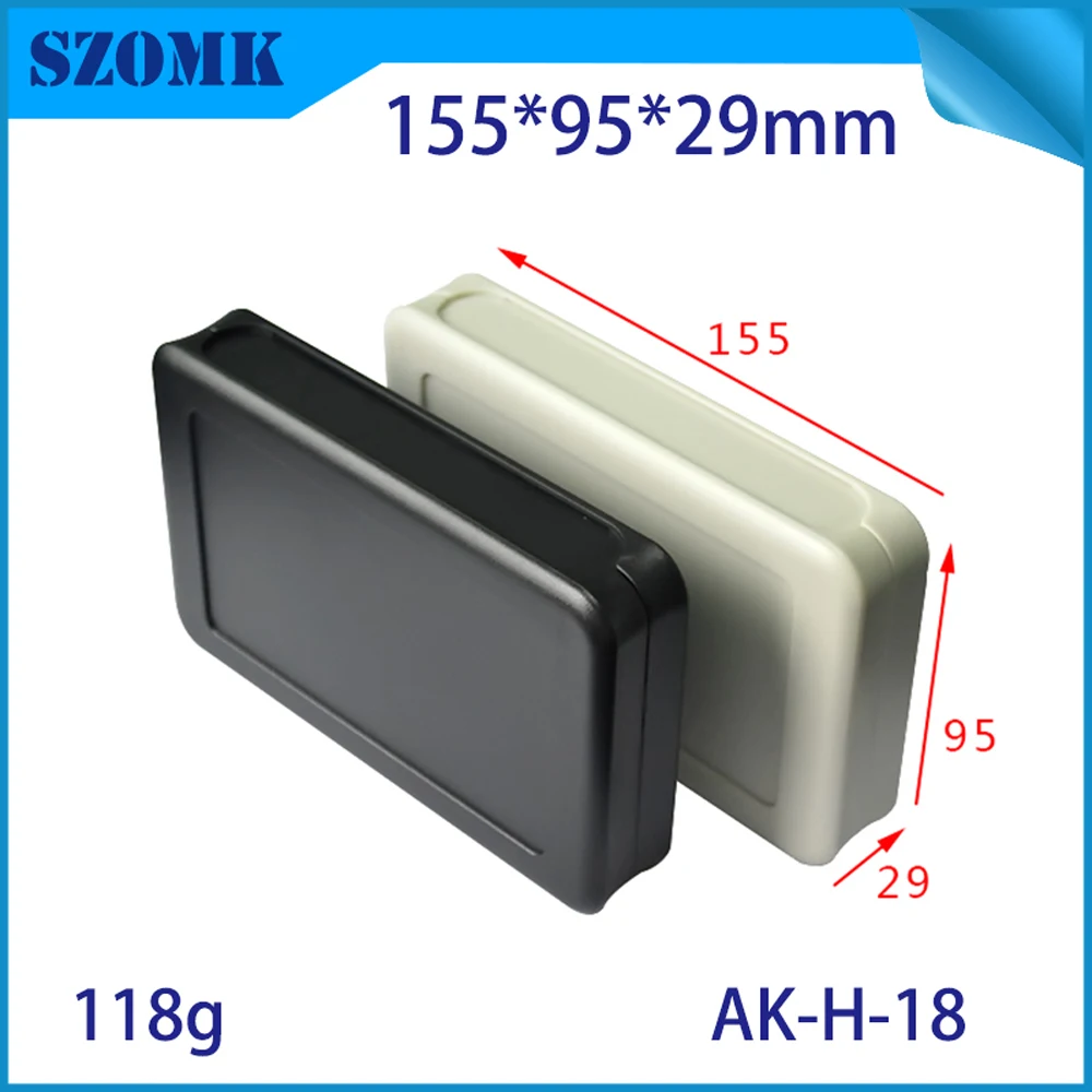 Szomk ABS Handheld Instrument Battery Case Electronic Box Portable Display Small Remote Plastic Handheld Enclosure