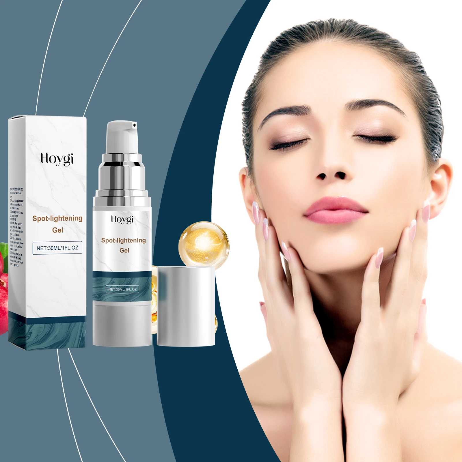 

Hoygi 30ml Facial Dark Spots Lightening Gel Moisturize Care Tender Skin Improve Dull Skin Reduce Melanin Brightening Face Gel