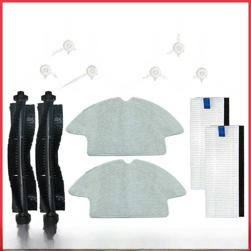 Remplacement pour aspirateur Robot Qihoo 360 S6, brosse principale, brosse latérale, filtre Hepa, tampons de vadrouille, accessoires, pièces de rechange en tissu de vadrouille