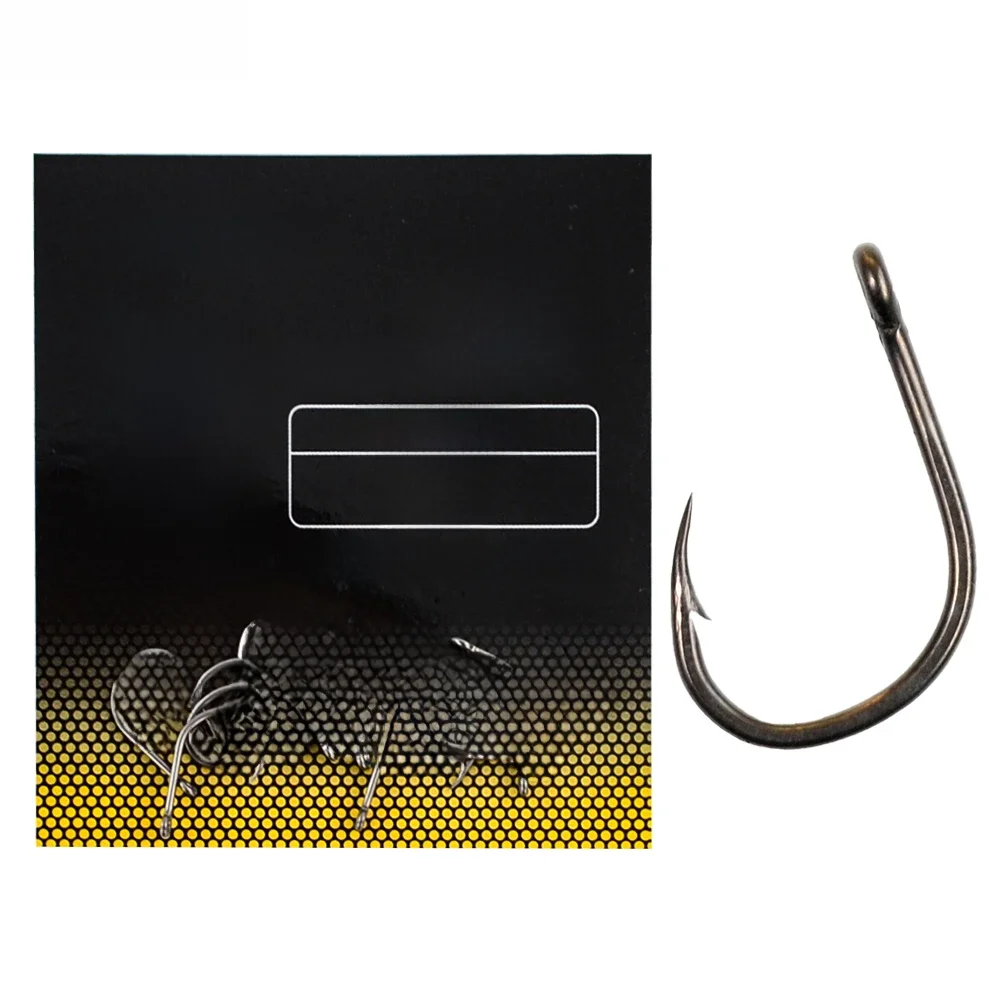 15 x hameçon barbelé en acier inoxydable à haute teneur en carbone revêtu de PTFE avec oeil carpe crochet de pêche lien accessoires X505