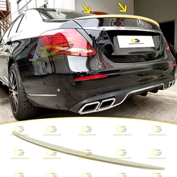 Mercedes Benz E Class W213 2016 - 2022 AMG แบบ anatomic บูตสปอยเลอร์ท้ายรถทาสีปีกหรือพลาสติก ABS คุณภาพสูง