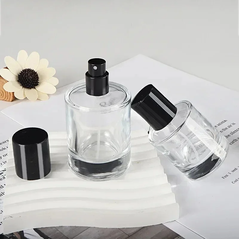 Bouteille de pulvérisation Portable en verre de 30ml 50ml, bouteille de parfum à baïonnette, bouteille vide, bouchon à pression, conteneurs cosmétiques