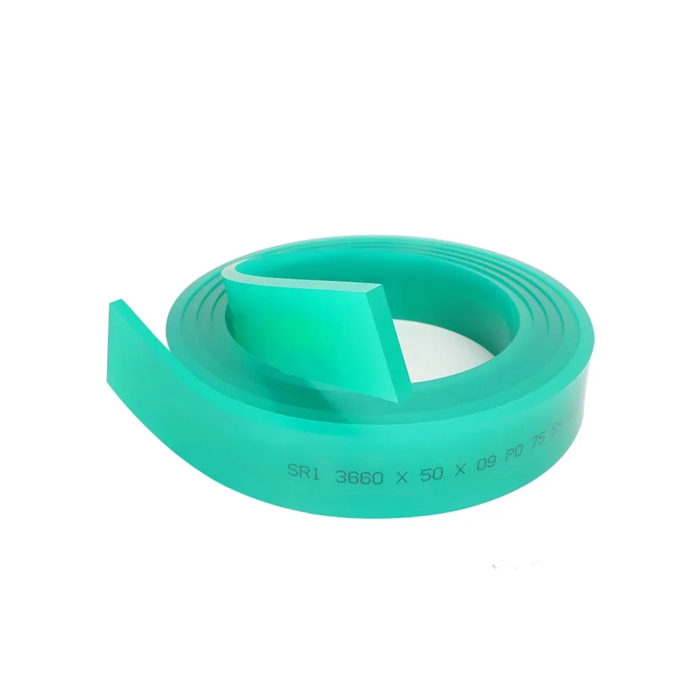 Bande de caoutchouc à base d'eau pour machine à presser, grattoir pour sérigraphie, encre Osnap, bouche plate et pointue, 30x9