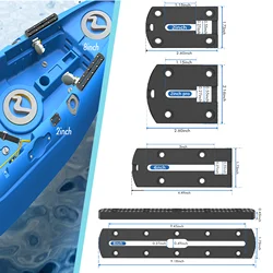 2er Pack Kajak bahn strukturierter Griff Low Profile Schienen halterung Zubehör einfache Installation zum Halten von Angelrute Getränke halter Paddel