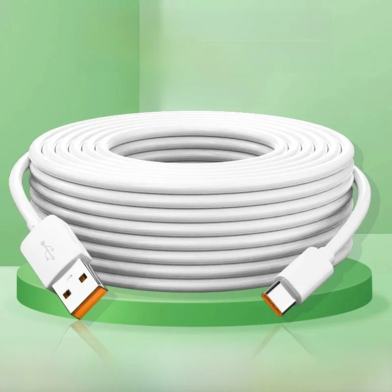 USB Type C 66W Snellaadkabel 3M 5M 8M 10M 12M USB C-poort Universele Micro USB Datakabel voor Huawei Xiaomi Samsung Camera - afbeelding 2